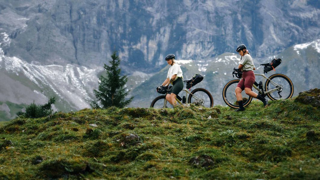 Gravel bikepacking in the Alps with Canyon Grizl bikes designed for rugged mountain terrain