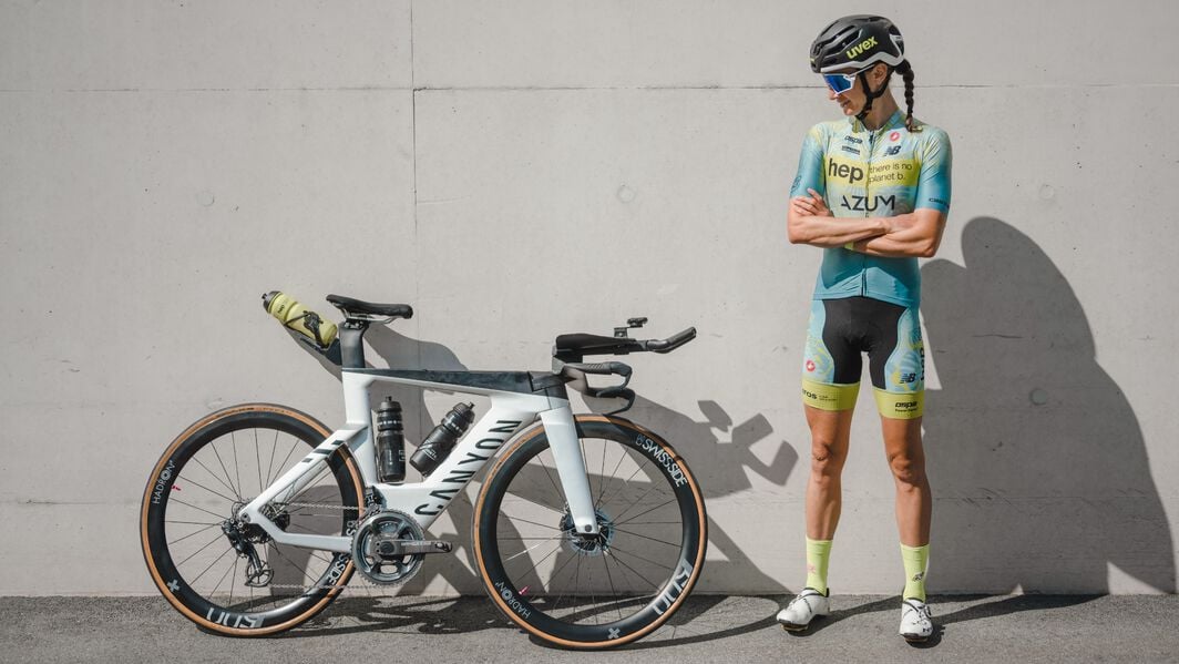 Laura Philipp with Canyon Speedmax Laura Philipp with Canyon Speedmax