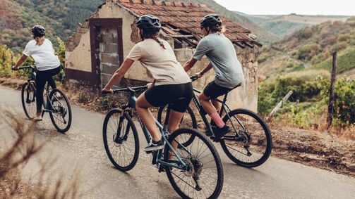 Reduce back pain by cycling