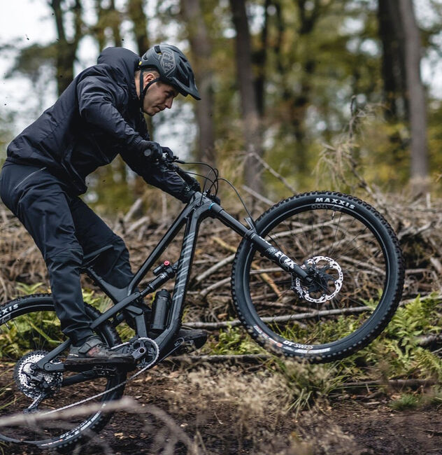 man riding with Canyon Spectral mountain bike