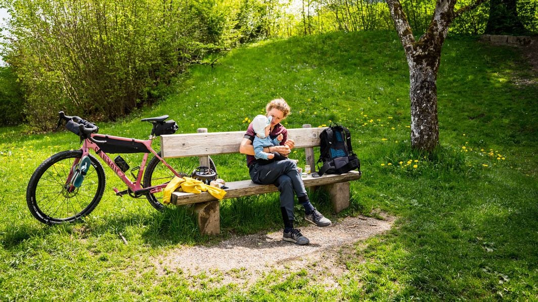 Bikepacken met een baby 