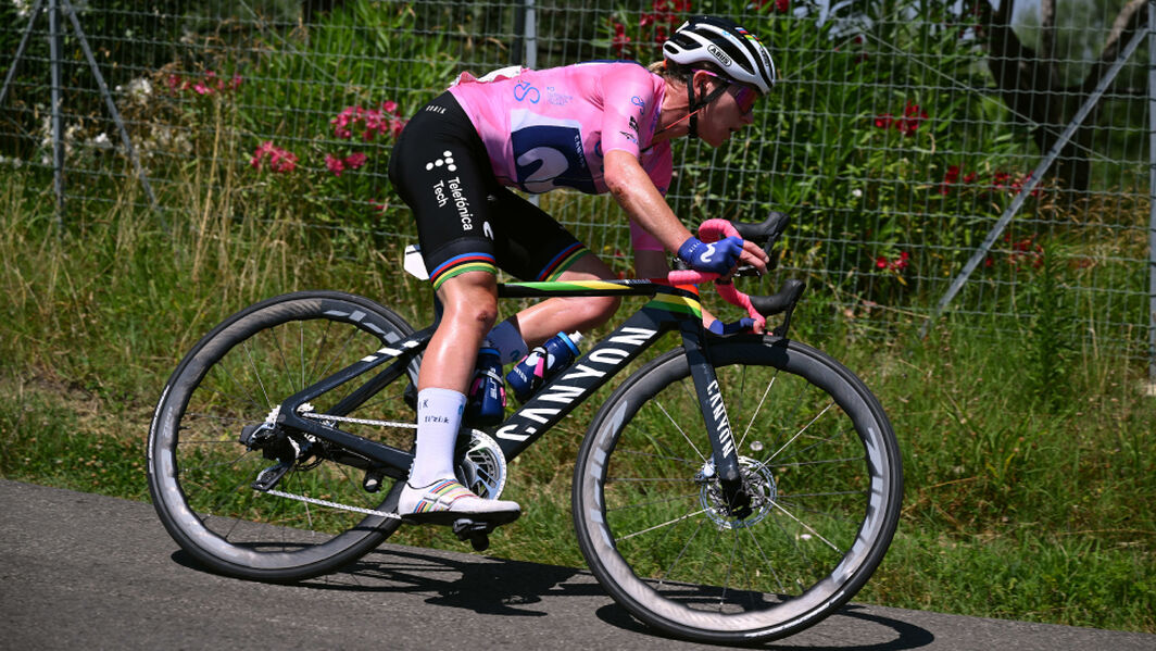 Annemiek leading the women&rsquo;s Olympic road race in Rio de Janeiro