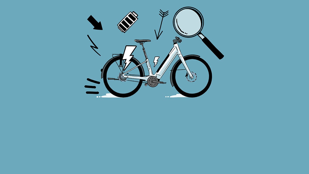 Localizador de bicicleta elétrica