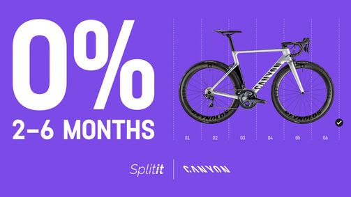 Betal månedlige beløb med og Splitit - kør nu, betal senere | CANYON DK
