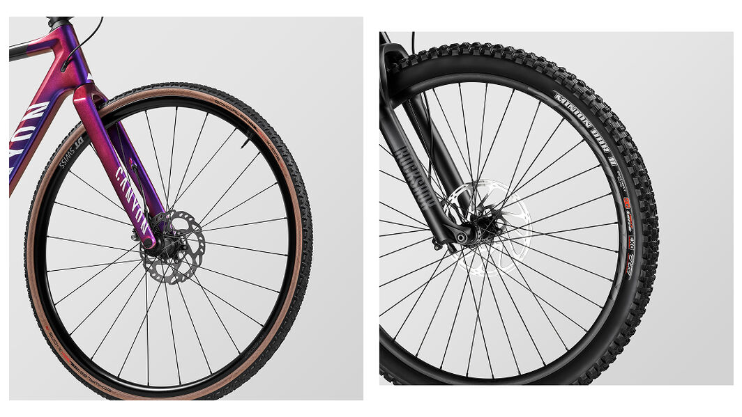 Road or Mountain bike? Understanding tire pressure and traction - Canyon Inflite & Canyon Lux Trail Road or Mountain bike? Understanding tire pressure and traction - Canyon Inflite & Canyon Lux Trail