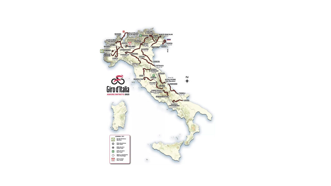 Giro D Italia 2021 Route Riders Jerseys And Tv Canyon Dk