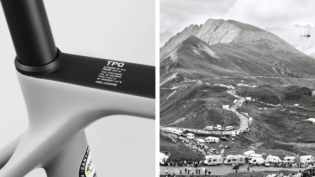 Tino Pohlman limited edition bike and Col du Galibier