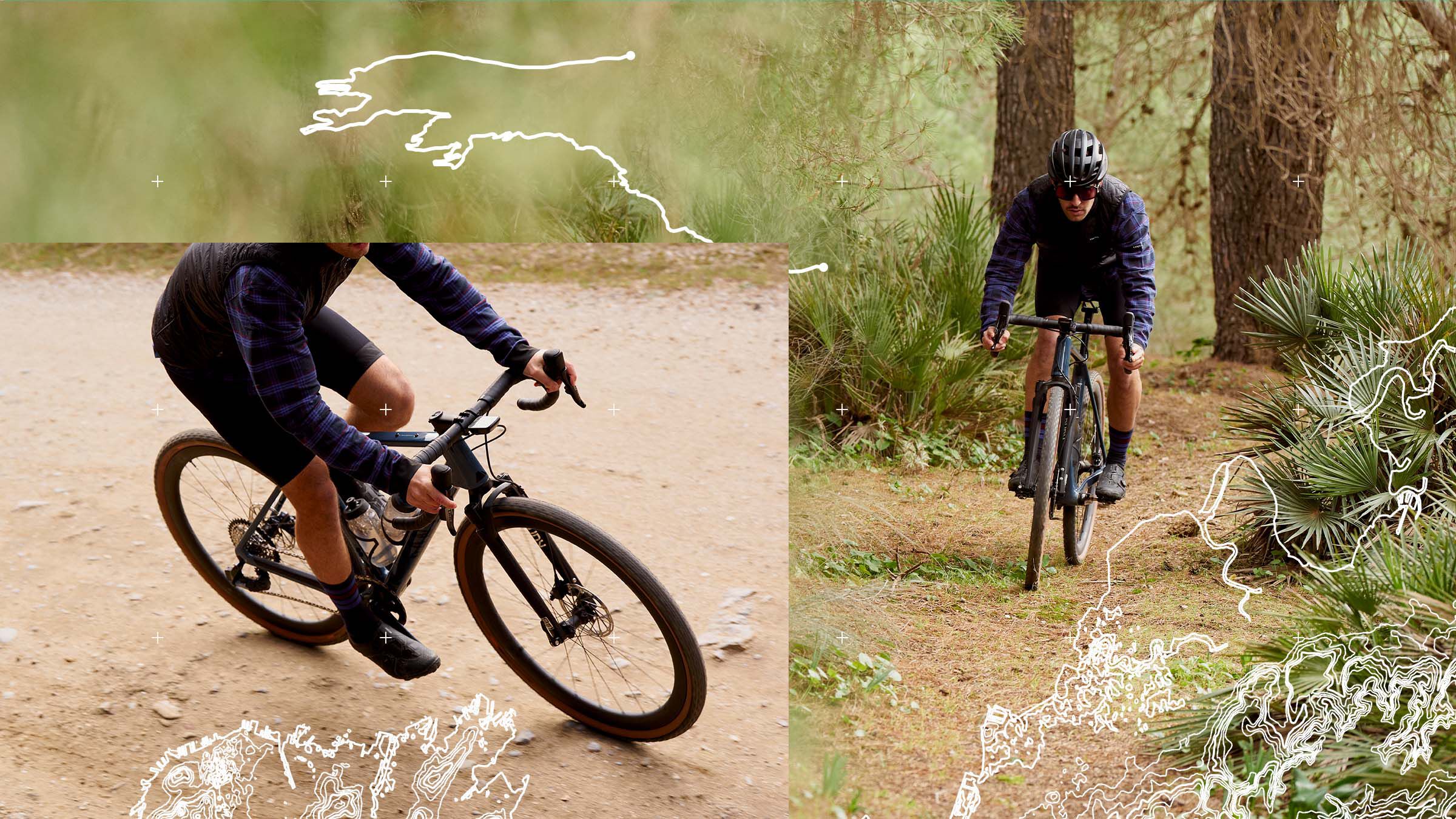Grizl Trail Gravel bike with front suspension CANYON AE