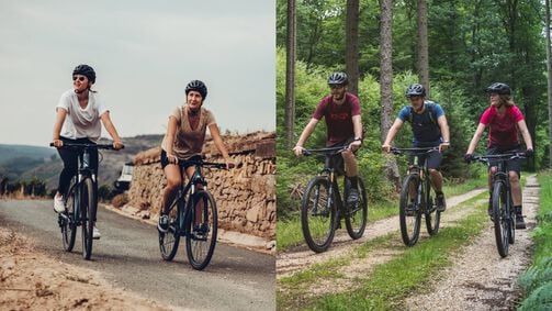 Bicicleta de montanha ou híbrida. Qual é mais adequada para ti?