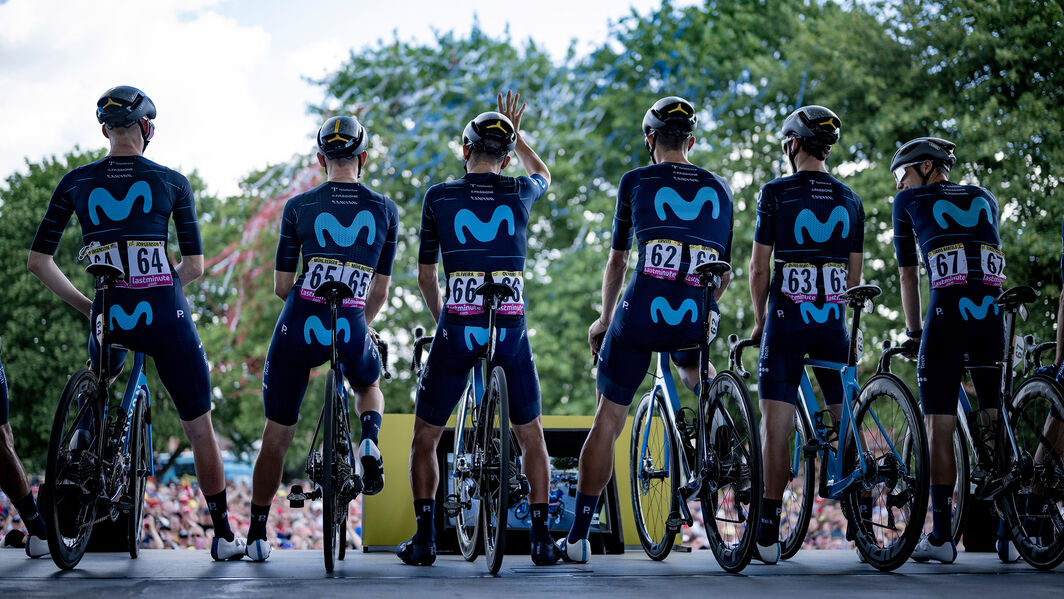 Team Movistar at the 2022 Tour de France