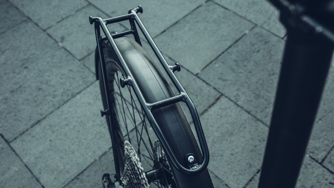 Naar het werk op de fiets in de winter