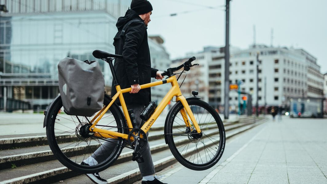 Bicicleta con transmisión de correa