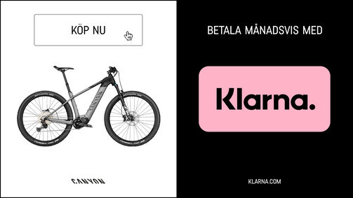 Betala via månadsavbetalningar för alla Canyoncyklar! Fullständiga anvisningar