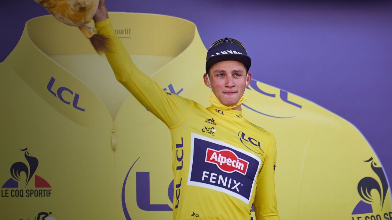 Mathieu van der Poel in the 2021 Tour de France