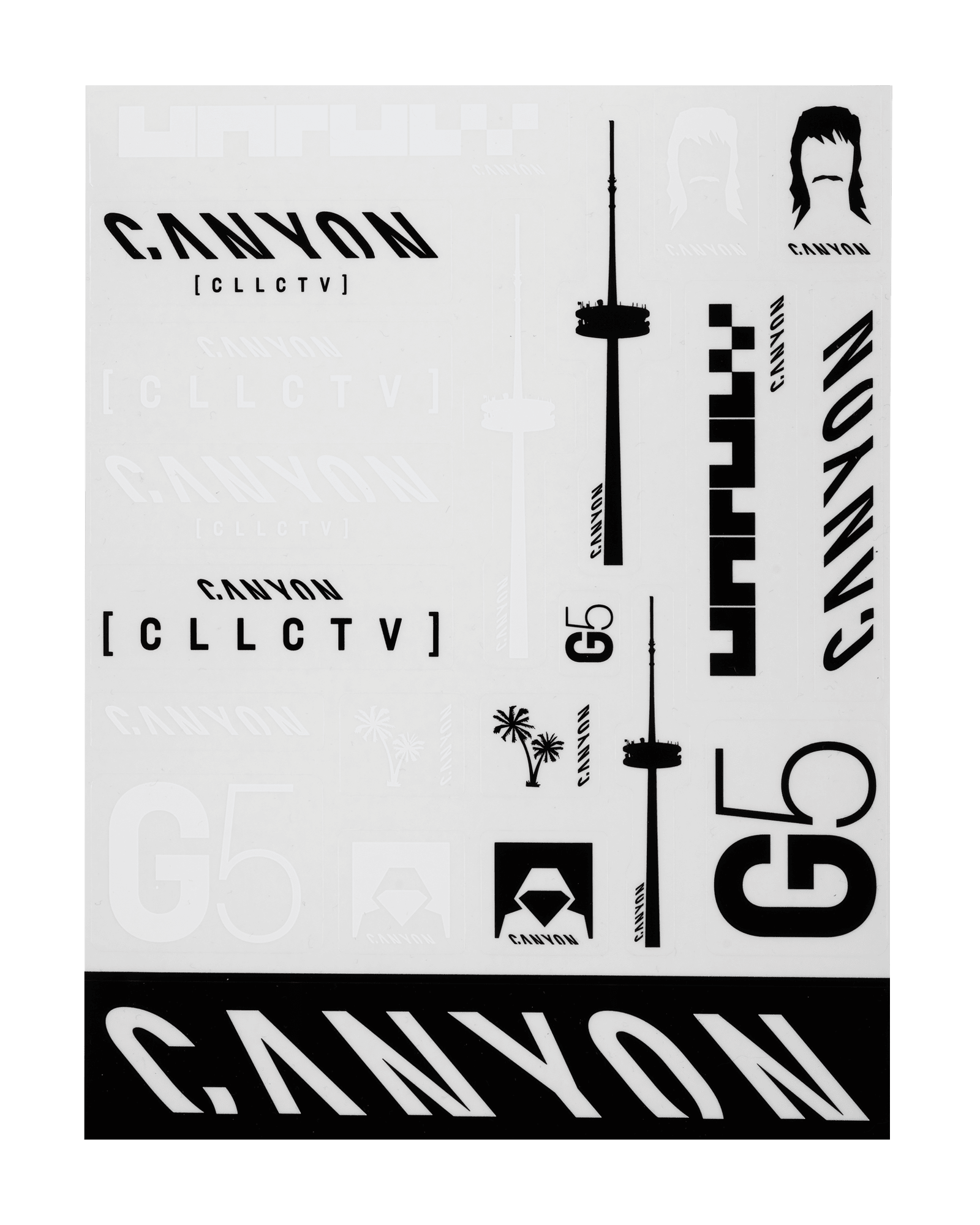キャニオン canyon しる ステッカー 白 ホワイト
