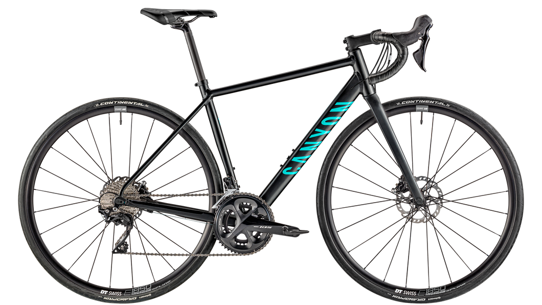 Black Canyon Endurance WMN AL Disc 7.0 road bike with Shimano 105 groupset and disc brakes