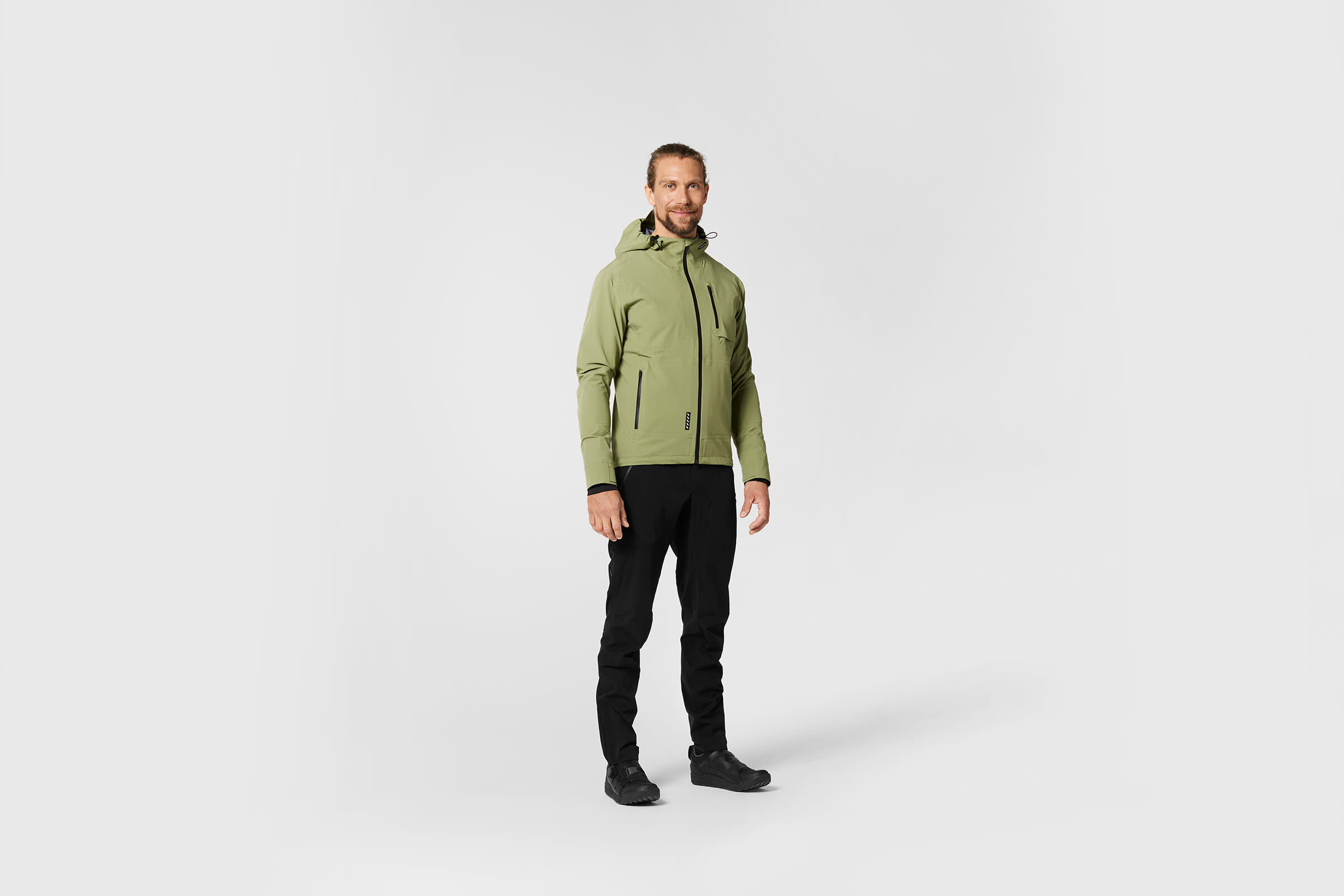 Canyon Hooded Cycling Rain Jacket