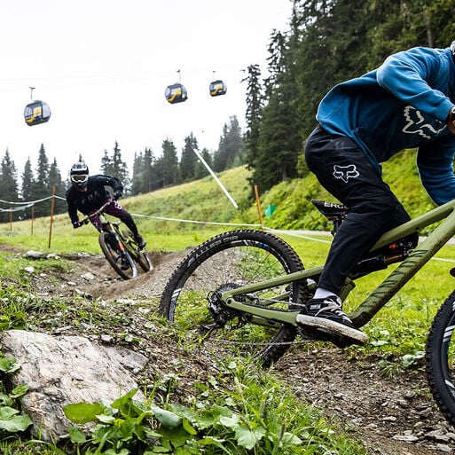 Mountain bike mullet