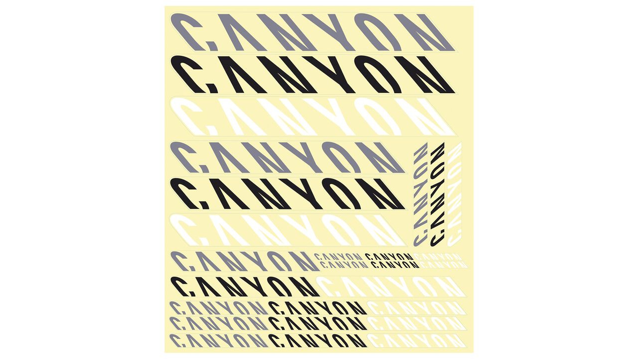canyon bike stickers