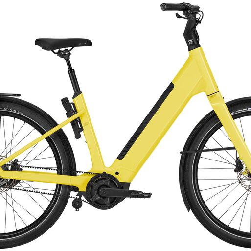 Yellow electric bikes